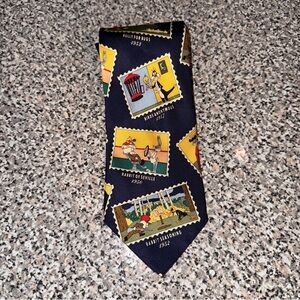 Warner Bros.‎ Cartoon Tie - Navy with Multicolor Prints
